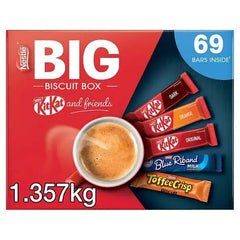 Nestle Kitkat and Friends Big Biscuit Box 69 Assorted Biscuit Box 1.357kg Adomoo