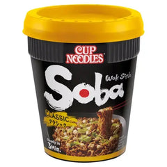 Nissin Soba Classic Instant Wok Style Noodles Pot 90g (Case of 8) Adomoo