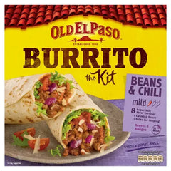 Old El Paso Burrito Kit Bean & Chilli Mild 620g (Case of 6)  Adomoo