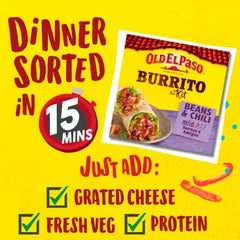 Old El Paso Burrito Kit Bean & Chilli Mild 620g (Case of 6)  Adomoo