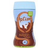 Options Instant Belgian Hot Chocolate Drink 220g (Case of 6) Adomoo