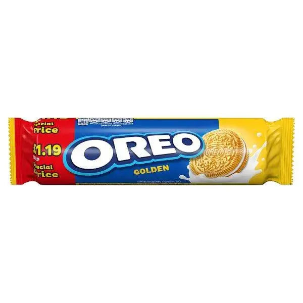 Oreo Golden Sandwich Biscuits 154g (Case of 16)  Adomoo