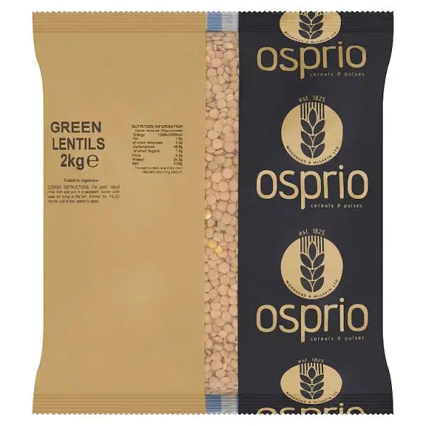 Osprio Green Lentils 2kg  Adomoo