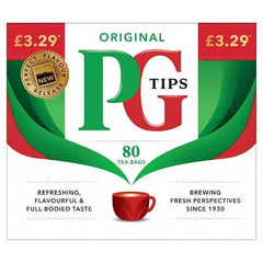 PG Tips 80 Original Tea Bags 232g (Case of 6)  Adomoo