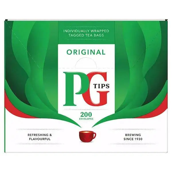 PG Tips Original 200 Envelopes 400g  Adomoo