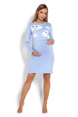 PeeKaBoo raised top maternity nightgown  Adomoo