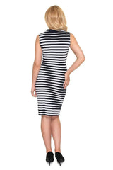 PeeKaBoo sleeveless button-down dress  Adomoo