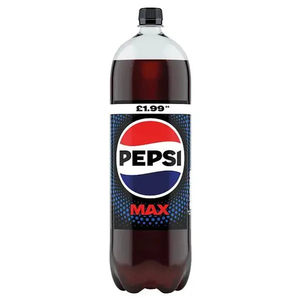 Pepsi Max No Sugar Cola Bottle PMP 2L (Case of 6)  Adomoo