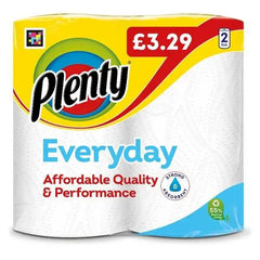 Plenty Everyday Kitchen Roll 2 Rolls (Case of 4)  Adomoo