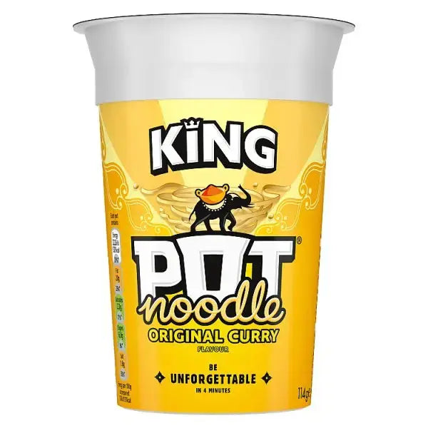 Pot Noodle King Pot Noodle Original Curry 114 g (Case of 12) Adomoo