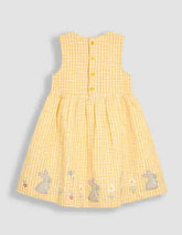 Pure Cotton Bunny Appliqué Dress (3 Mths-16 Yrs)  Adomoo
