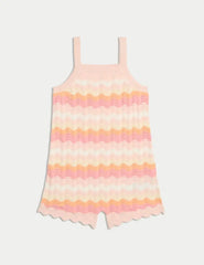Pure Cotton Knitted Playsuit (2-8 Yrs)  Adomoo