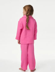 M&S Pure Cotton Pyjamas (1-16 Yrs)  Adomoo