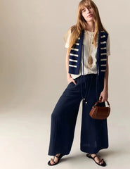 Pure Cotton Wide Leg Culottes  Adomoo