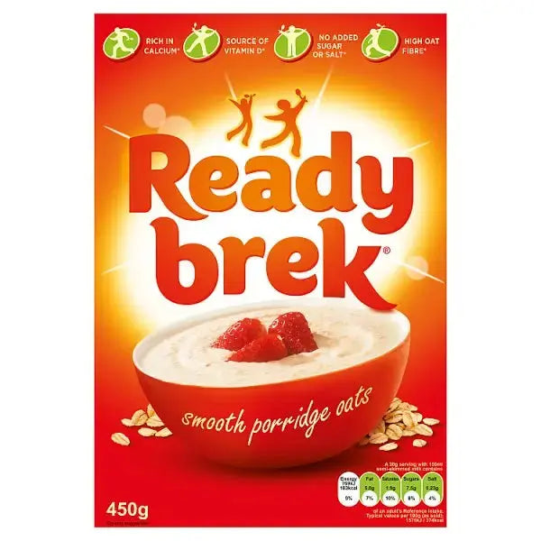 Ready Brek Smooth Porridge Oats Original 450g (Case of 6)  Adomoo