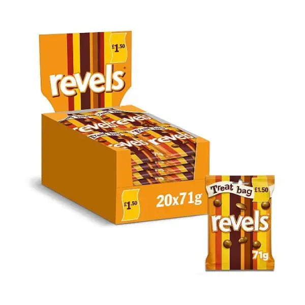 Revels Milk Chocolate with Raisins, Coffee or Orange Treat Bag (Case of 20)  Adomoo