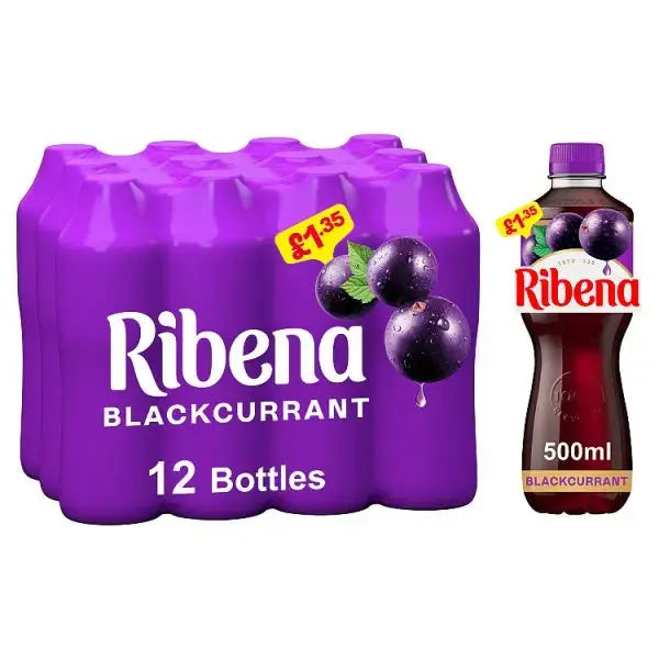 Ribena Blackcurrant Juice Drink 500ml (Case of 12)  Adomoo