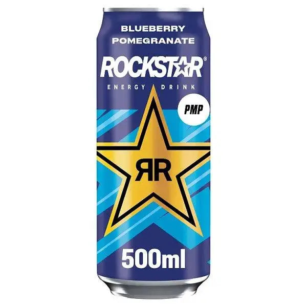 Rockstar Energy Drink Xdurance Blueberry Pomegranate Acai 500ml (Case of 12)  Adomoo