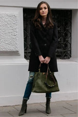 Roco Fashion single-breasted coat with a tailored cut  Adomoo