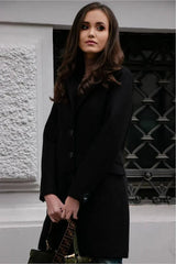 Roco Fashion single-breasted coat with a tailored cut  Adomoo