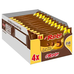 Rolo Milk Chocolate & Toffee Tube 4 Pack Multipack 166.4g (Case of 12)  Adomoo