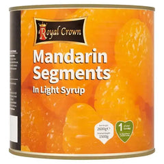 Royal Crown Mandarin Segments in Light Syrup 2600g  Adomoo
