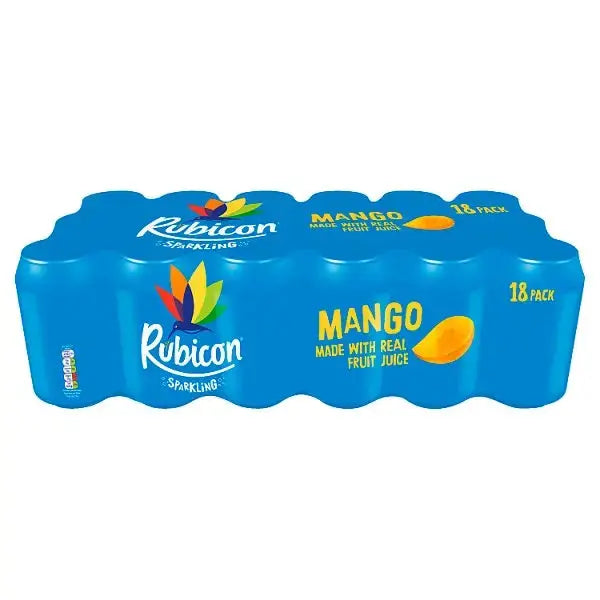 Rubicon Sparkling Mango Juice Soft Drink 18 x 330ml  Adomoo