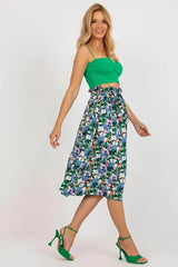 Rue Paris floral fabric skirt Adomoo