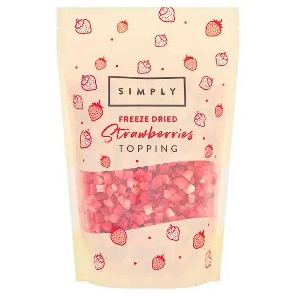 Simply Freeze Dried Strawberries Topping 130g  Adomoo