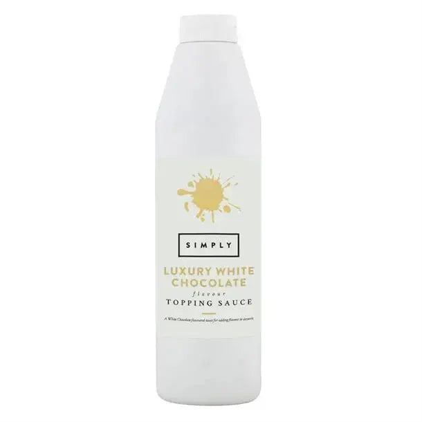 Simply Luxury White Chocolate Topping Sauce  Adomoo
