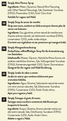 Simply Sugar Free Mint Syrup  Adomoo