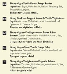 Simply Vegan Vanilla Frappe Powder  Adomoo