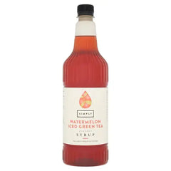 Simply Watermelon Iced Green Tea Flavour Syrup 1ltr  Adomoo