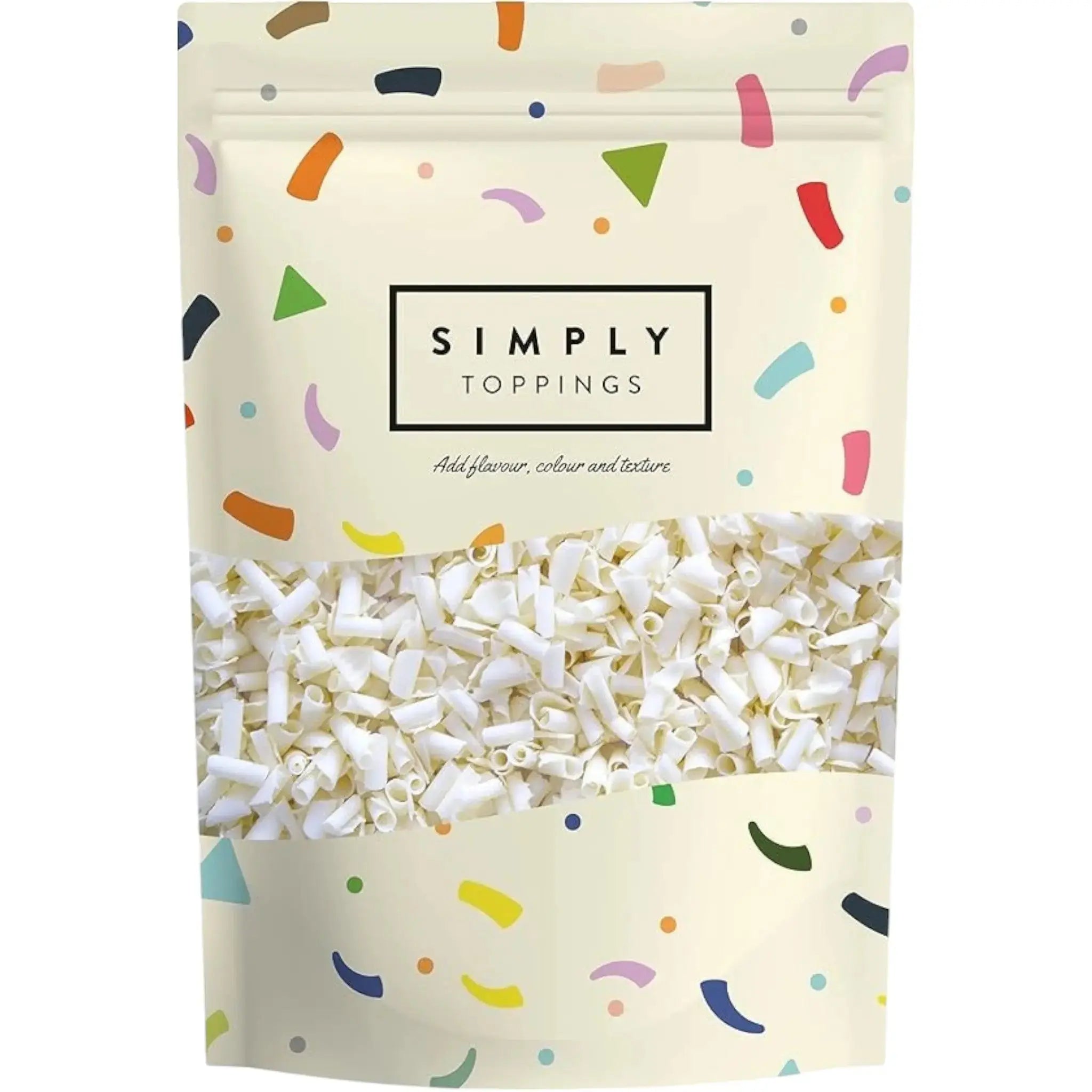 Simply White Chocolate Curls  Adomoo