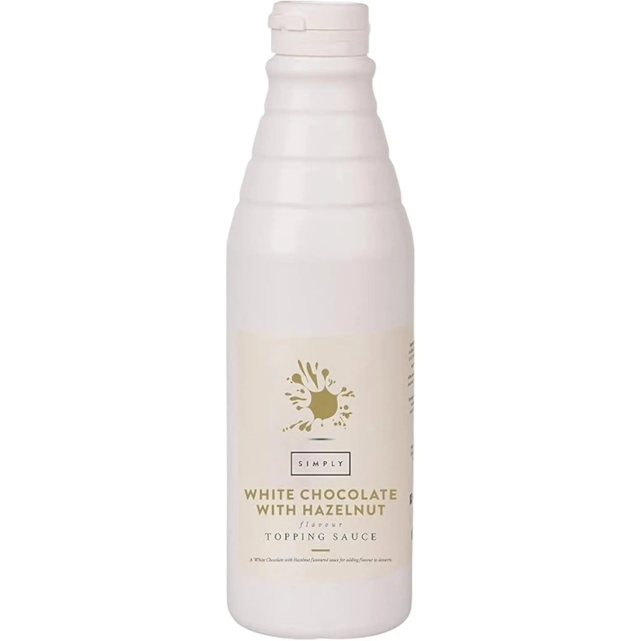 Simply White Chocolate with Hazelnut Topping Sauce  Adomoo