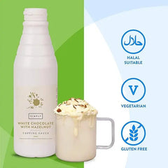 Simply White Chocolate with Hazelnut Topping Sauce  Adomoo