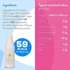 Simply White Chocolate with Hazelnut Topping Sauce  Adomoo