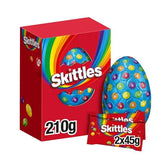 Skittles Chewy Fruit Flavored Sweets, Milk Chocolate Large Easter Egg 210g (Case of 6)  Adomoo