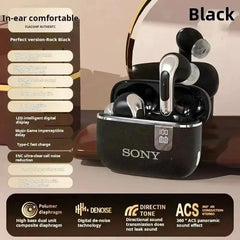 Sony NE Bluetooth Earphones TWS HIFI Wireless Earbuds with Mic, LED Display, Sports Headphones - Ideal for Gaming  Adomoo