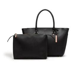 Sophie Black Vegan Tote Bag Adomoo