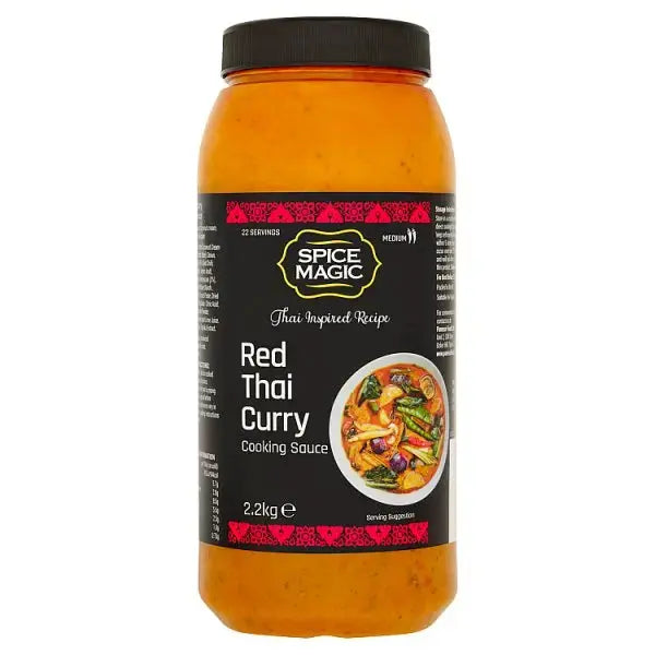 Spice Magic Red Thai Curry Cooking Sauce 2.2kg Adomoo