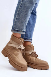 Step in style Warm and fashionable boots made of eco leather  Adomoo