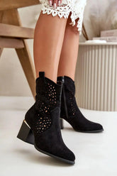 Step in style Women's ankle boots made of eco suede  Adomoo