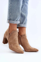 Step in style Women's boots made of eco-suede  Adomoo