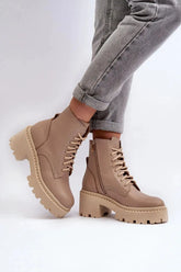 Step in style Women's natural leather boots  Adomoo