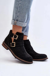 Step in style classic women's boots made of eco-suede  Adomoo