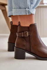 Step in style women's ankle boots made of eco leather  Adomoo