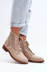 Step in style women's boots made of eco-suede  Adomoo