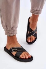 Step in style women's two intertwining straps flip-flops from the Big Star brand  Adomoo