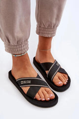 Step in style women's two intertwining straps flip-flops from the Big Star brand  Adomoo